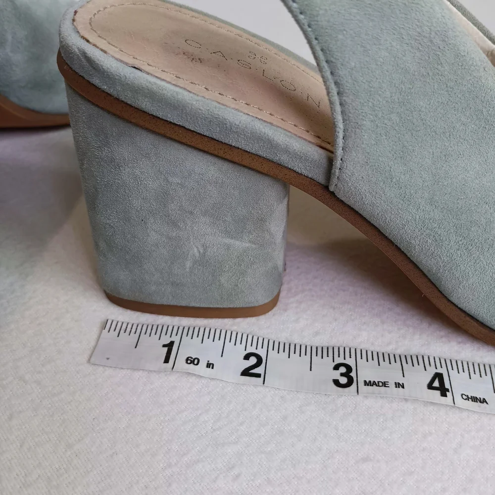 Caslon Sz 7M Light Blue Slingback Suede Heels (See Photos For Small Flaws)